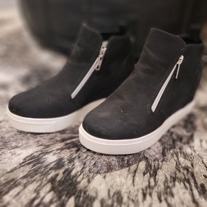 Girls Platform Wedge Sneakers